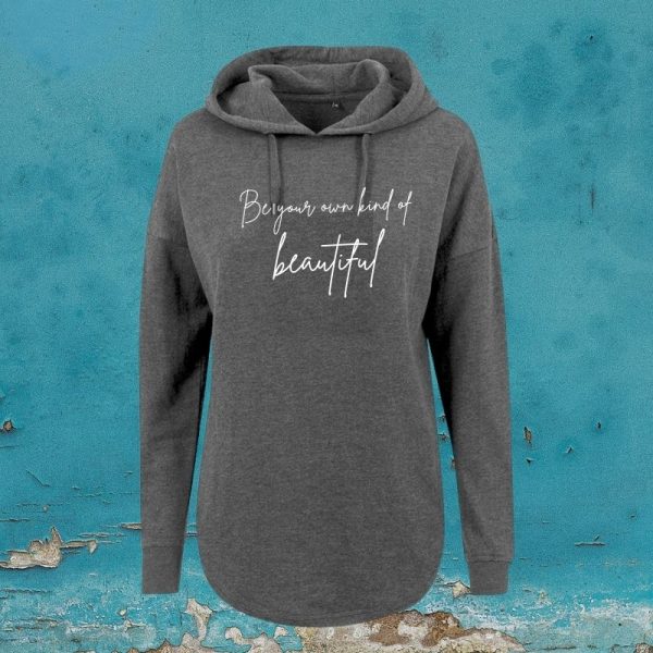 be your own kind of beautiful cowl hoodie