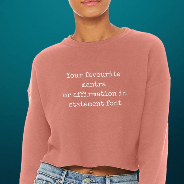 personalised crop sweater