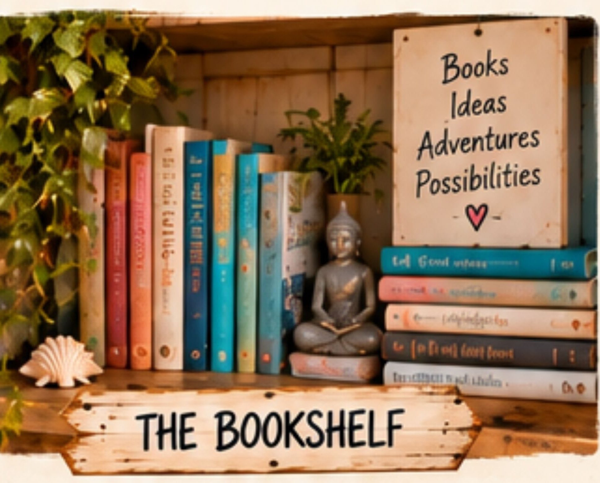 cartoon bookshelf